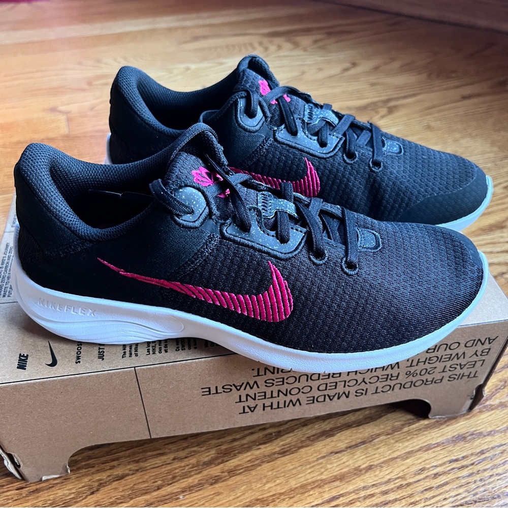 Nike womans Flex Experience Runner 11 NN style DD9283003 Black / Rush Pink White - Picture 10 of 14